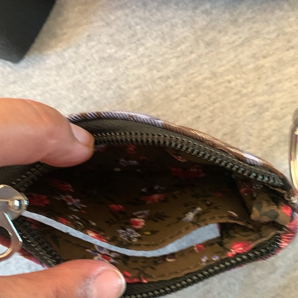 Vera Bradley small sling bag with small card case. Lovingly used only Once. - Picture 7 of 8